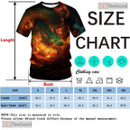 Green Mythical Dragon Funny Graphic Novelty 3D Printed Casual Unisex T-Shirt Top