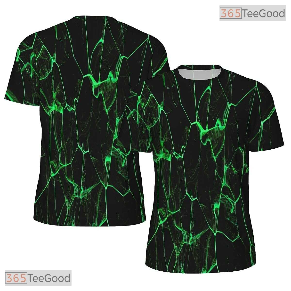 Green Smoke American Eagle Flag 3D Graphic Printed Casual Unisex Tee Shirt Top