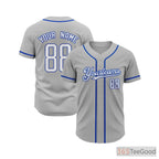 Grey Baseball Jersey Tee for Men & Women - A classic shade for custom uniforms & casual wear