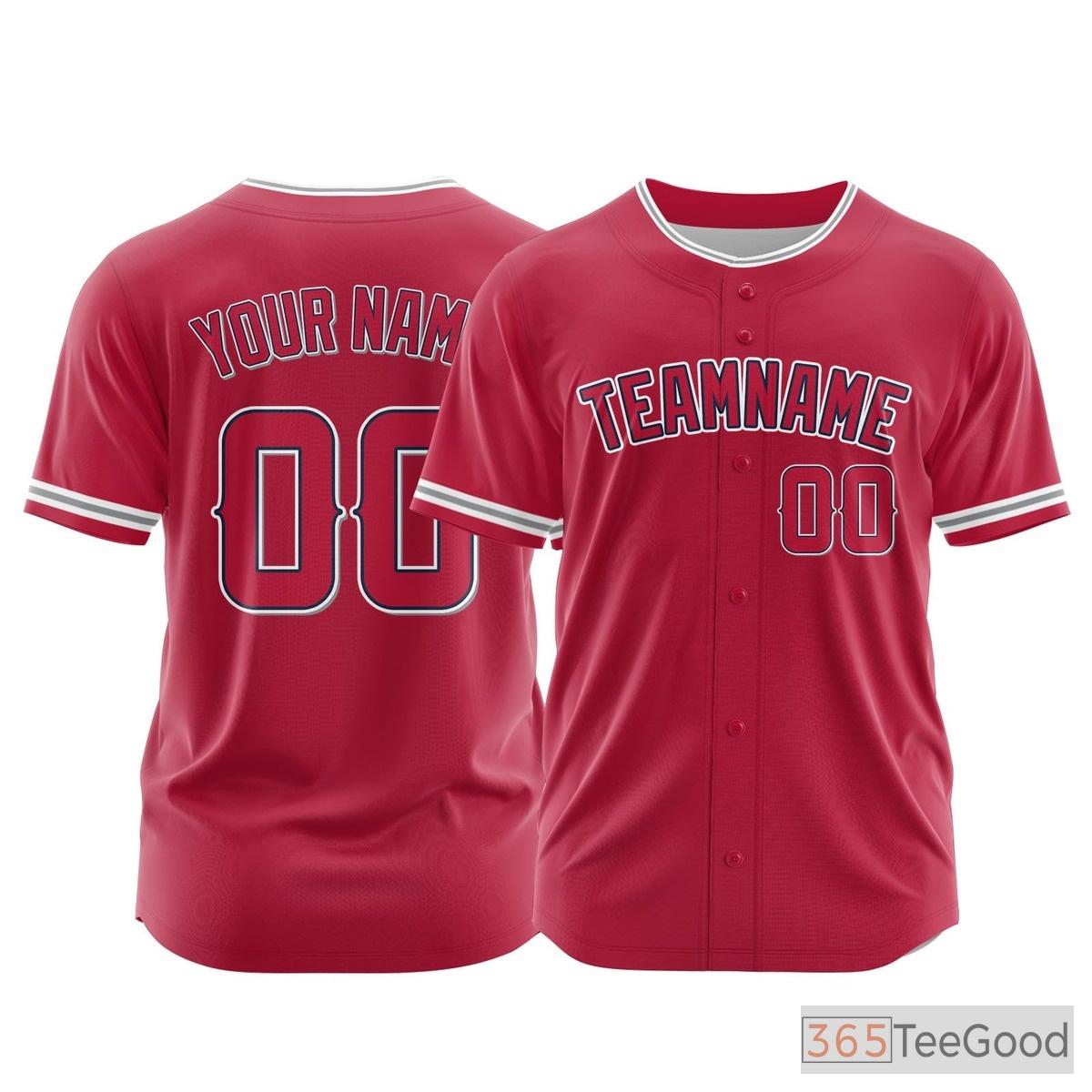 Grey Custom Baseball Jersey for Men Women - Personalized Softball Team Name & Number