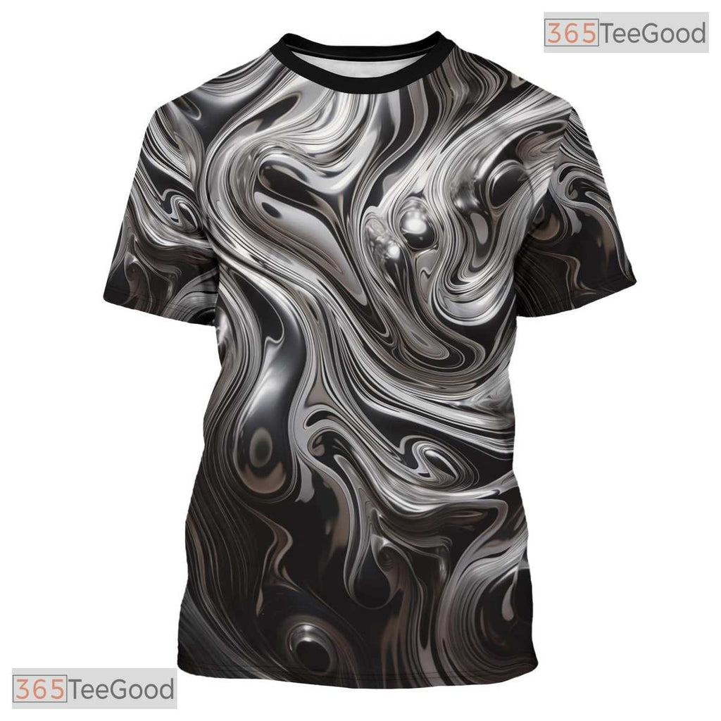 Grey Sports Jersey Style 3D Graphic Printed Casual Short Sleeve Unisex Tee Top