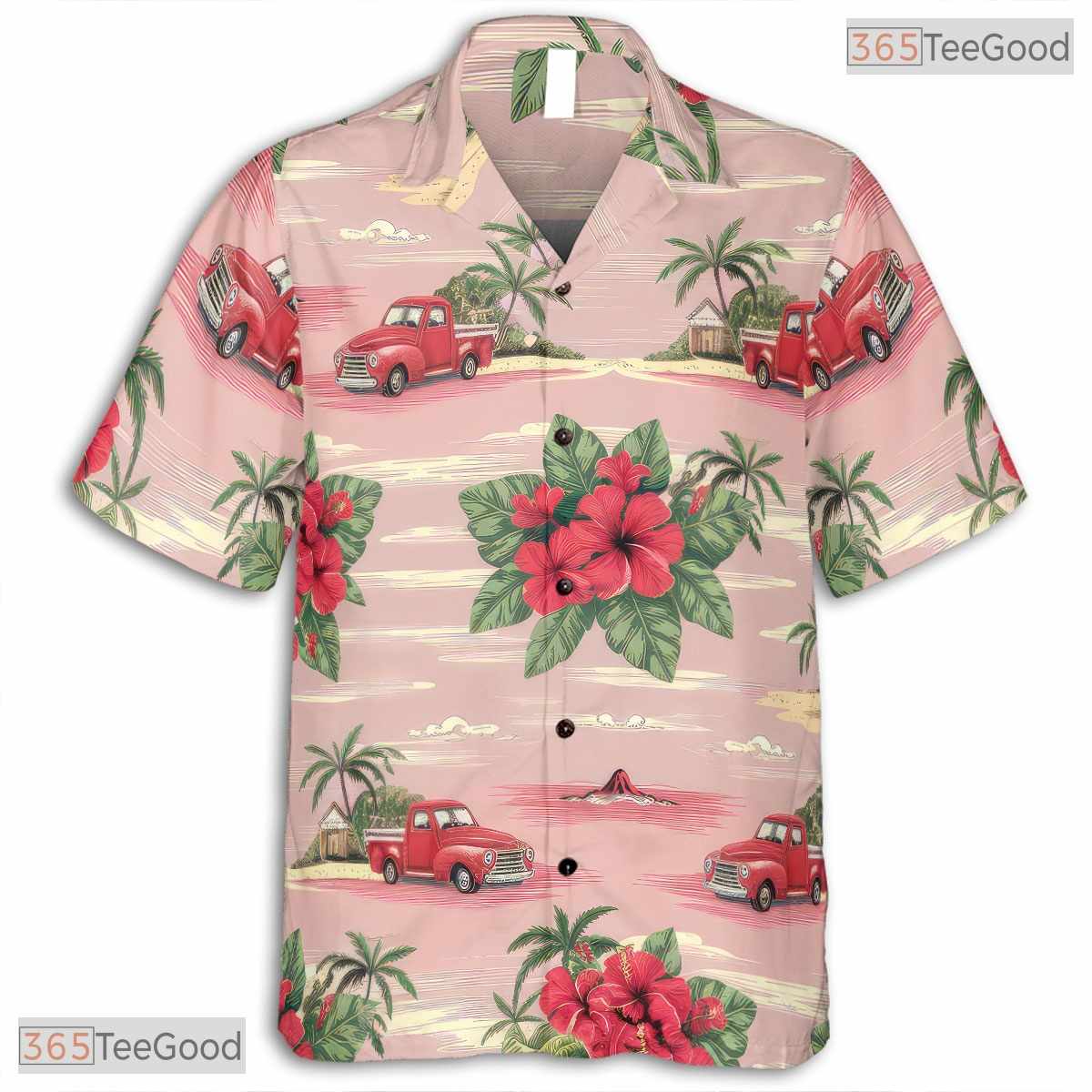 Black Teal Gold Leaf Hawaiian Shirt - Adult Aloha Party Wear