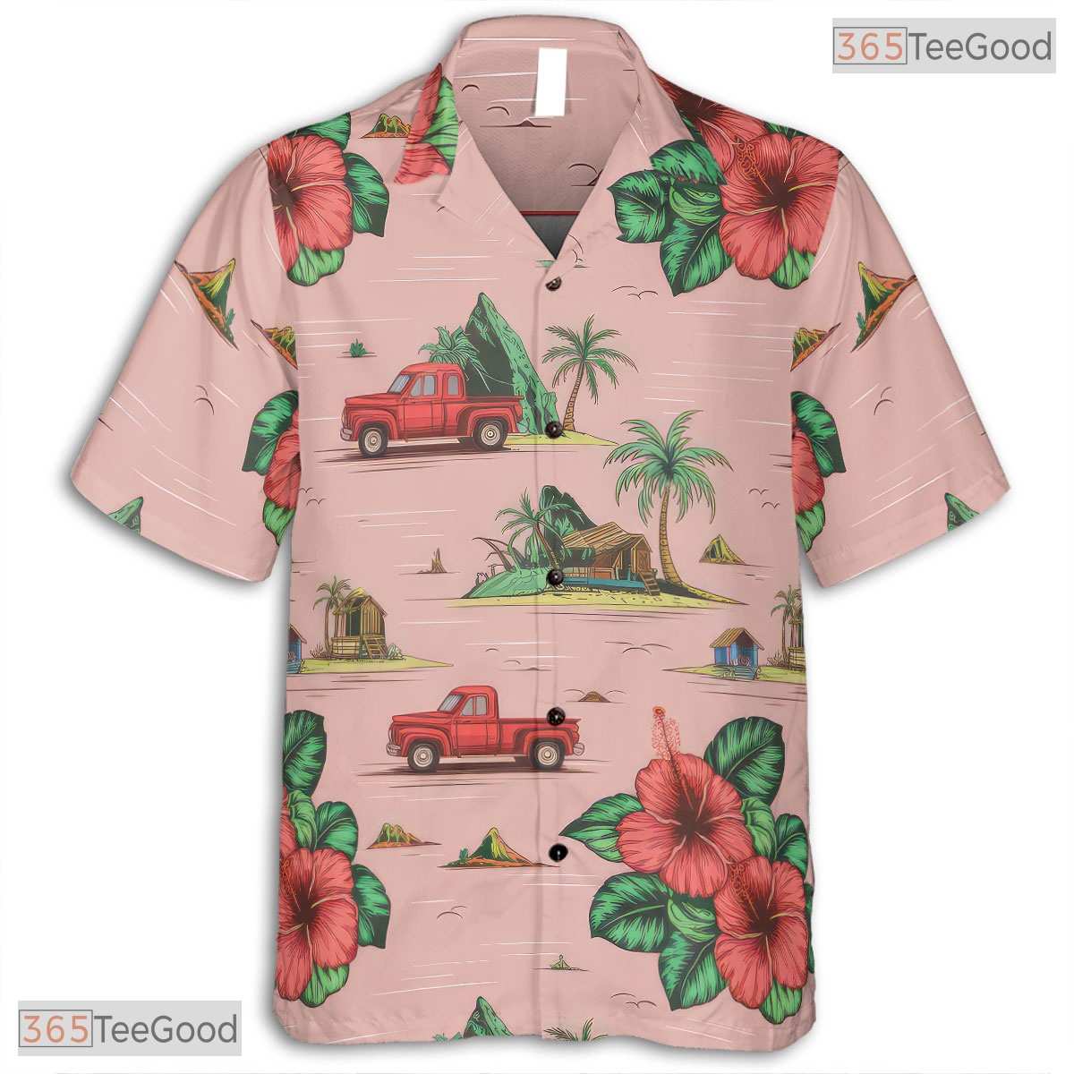 Black Teal Gold Tropical Hawaiian Shirt - Adult Aloha Beachwear Tee