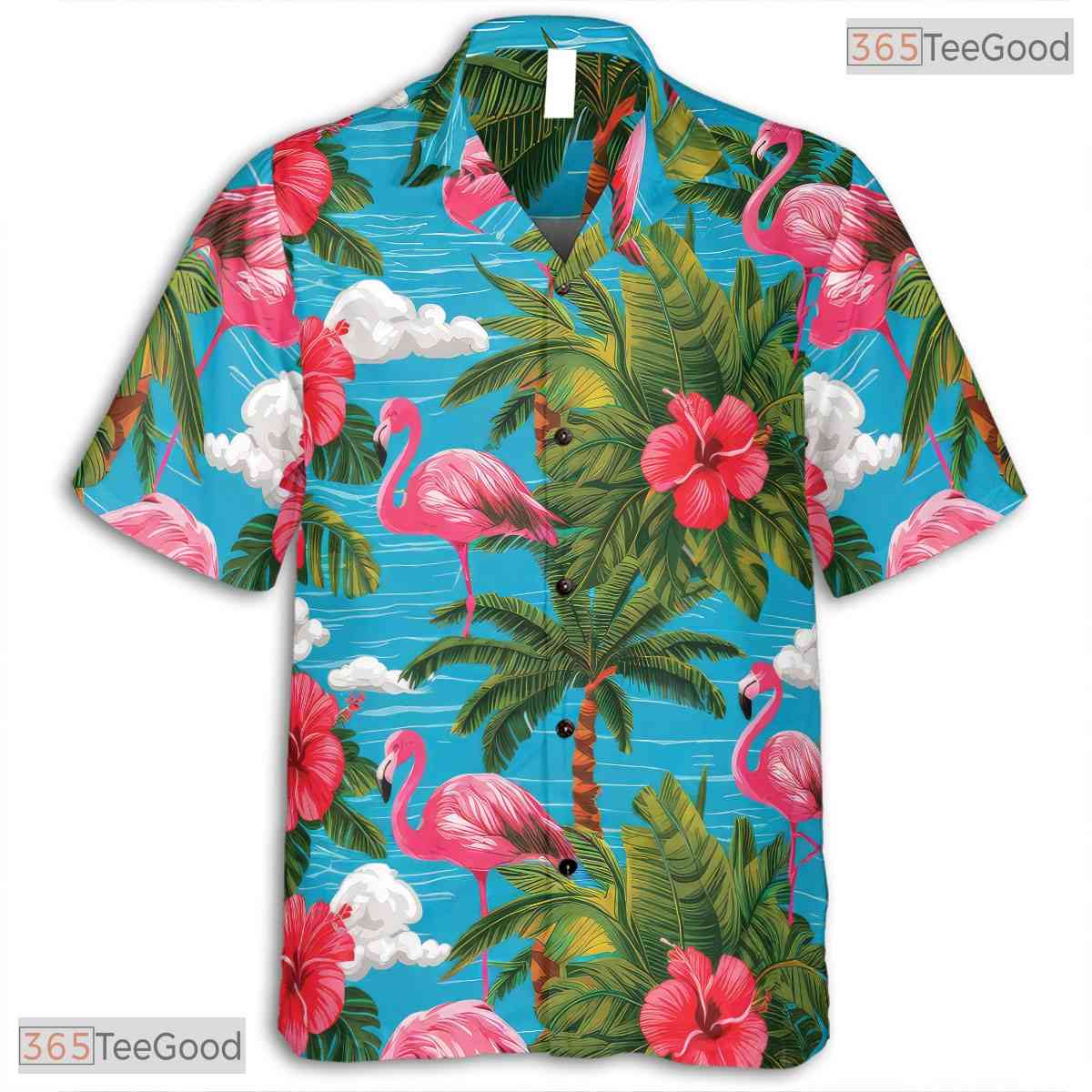 Tropical Hibiscus Hawaiian Shirt - Unisex Aloha Beachwear Outfit