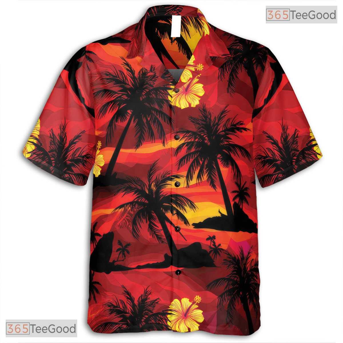 Black Floral Bird of Paradise Hawaiian Shirt - Adult Beach Outfit