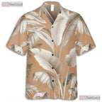 Casual Green Leaf Floral Hawaiian Shirt - Unisex Aloha Beach Tee