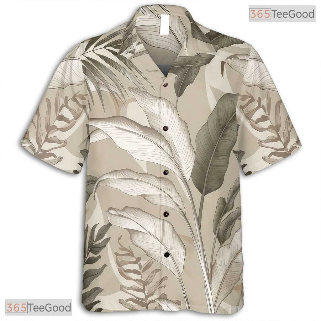 Navy Blue Hibiscus Palm Hawaiian Shirt - Tropical Luau Vacation Men