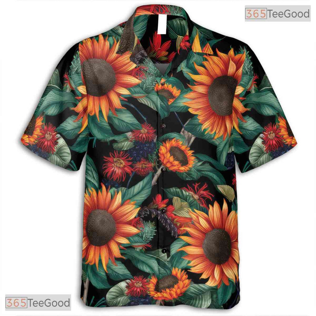 Green Palm Tree Hawaiian Shirt - Unisex Aloha Beach Vacation Party