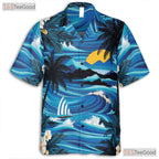 Ocean Sunset Palm Tree Hawaiian Shirt - Aloha Beachwear Gift