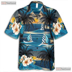 Beach Sunset Palm Hawaiian Shirt - Men's Summer Party Outfit
