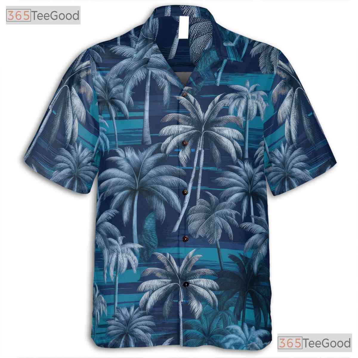 Stylish Palm Tree Hawaiian Shirt - Summer Beachwear for Men