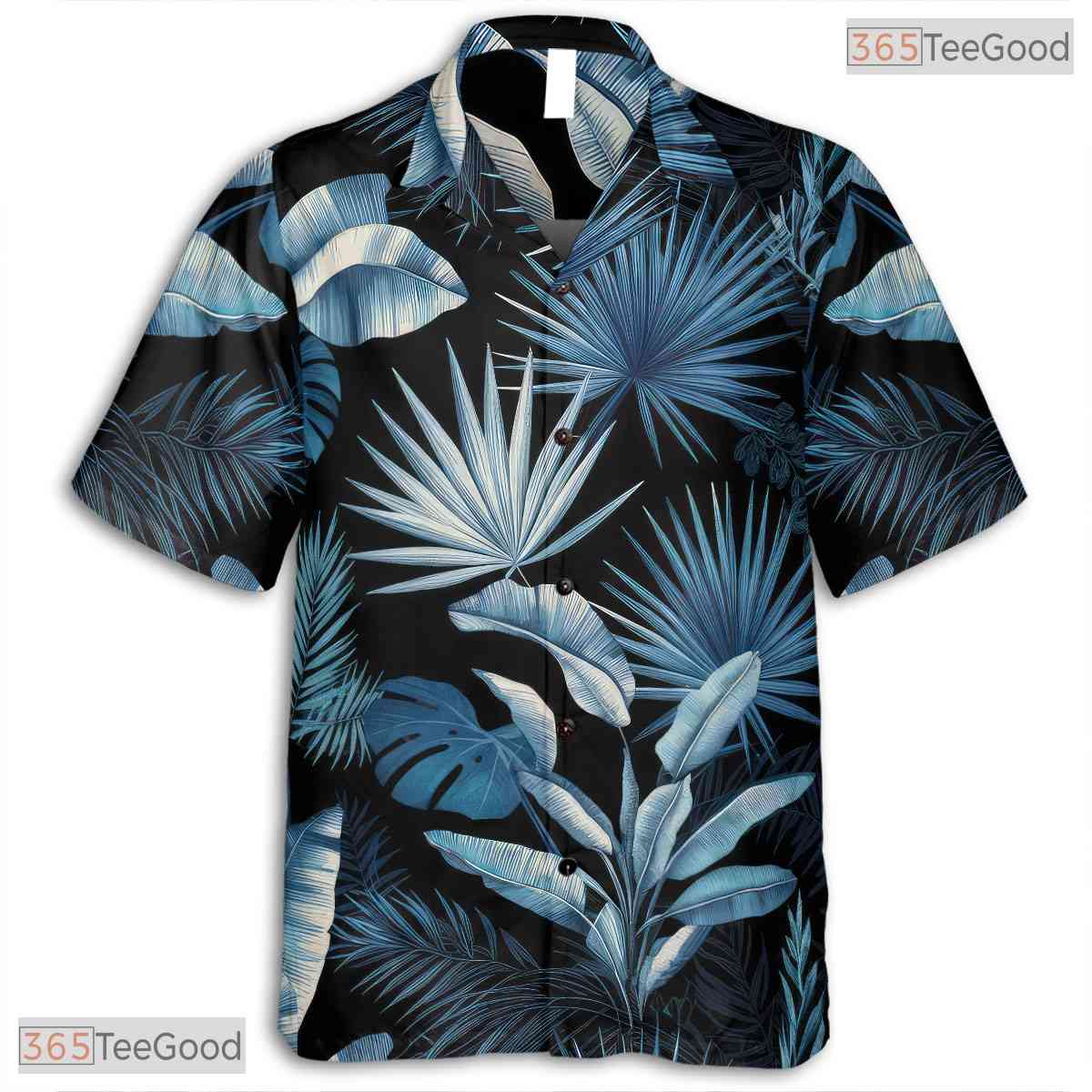 Floral Paradise Navy Hawaiian Tee - Island Aloha Summer Gift for Adults