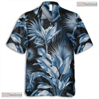 Aloha Navy Blue Hawaiian Shirt - Tropical Floral Vacation Wear Unisex