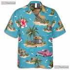 Tropical Island Truck Hawaiian Shirt - Adult Summer Beachwear