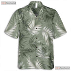 Sage Green Palm Trees Hawaiian Shirt - Adult Summer Beachwear