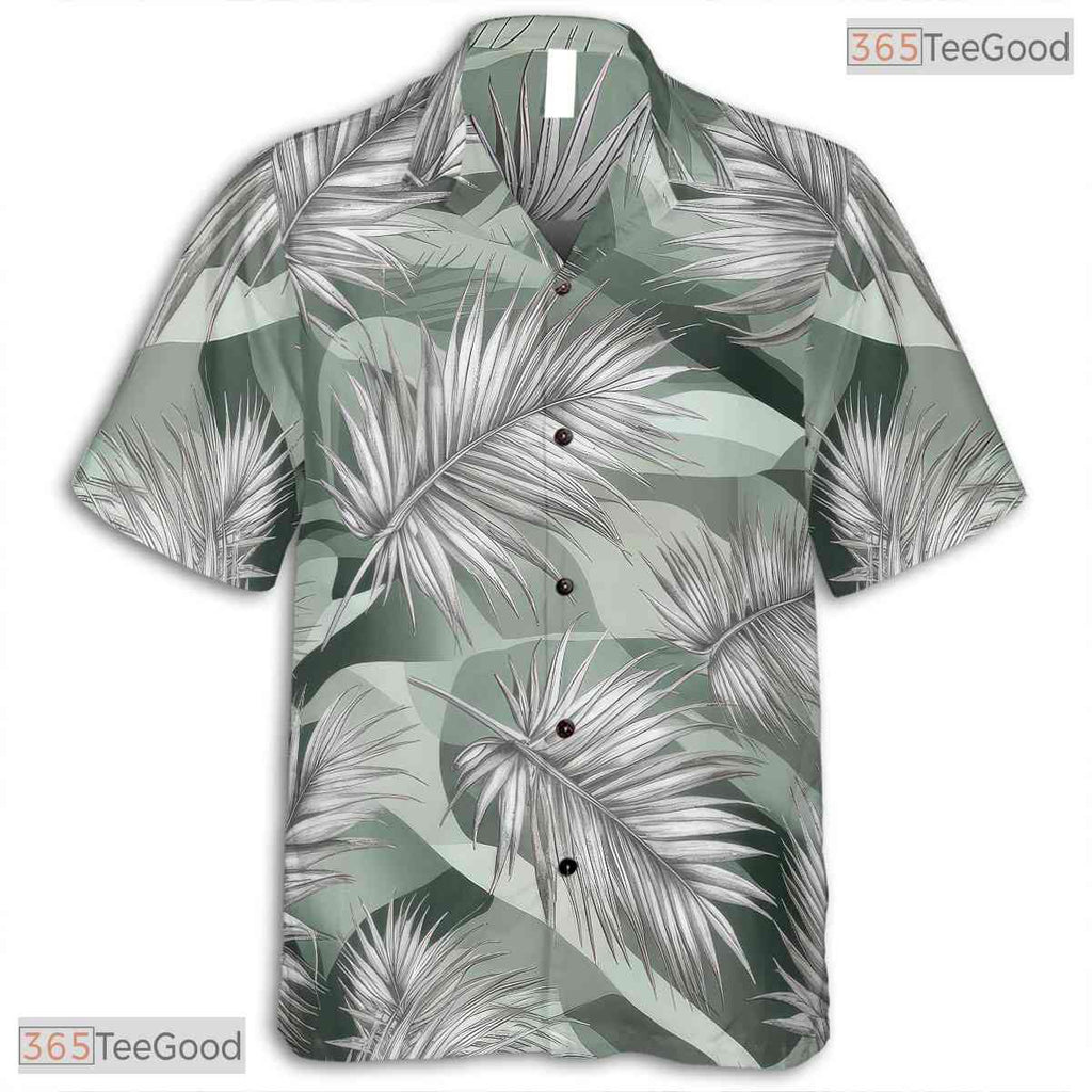 Flamingo Hibiscus Palm Hawaiian Shirt - Aloha Tropical Print Adults