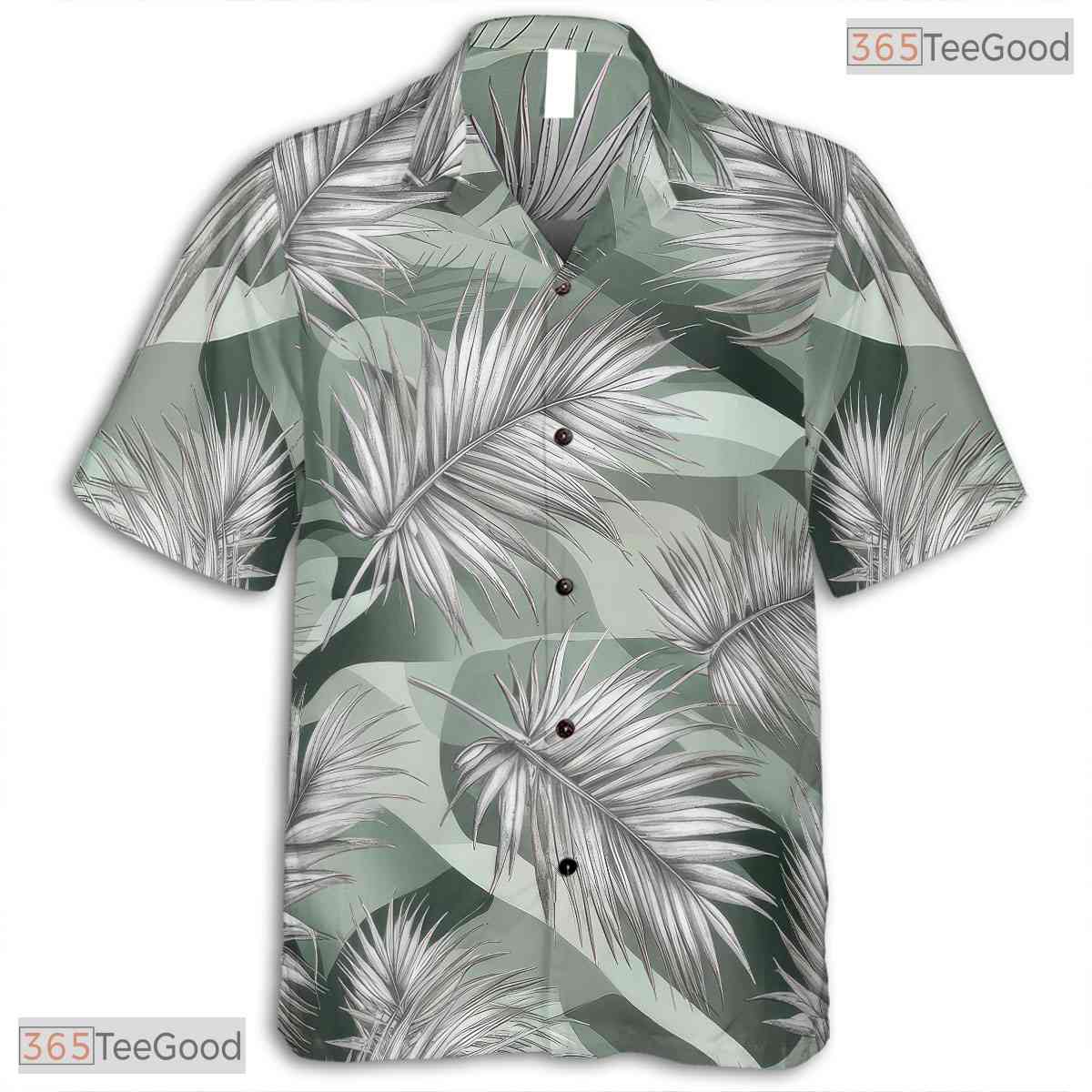 Flamingo Hibiscus Palm Hawaiian Shirt - Aloha Tropical Print Adults