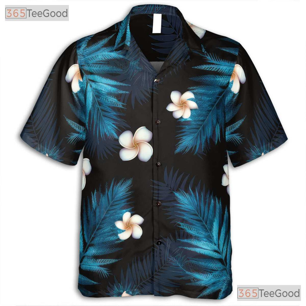 Tropical Night Floral Hawaiian Shirt - Women's Summer Beachwear