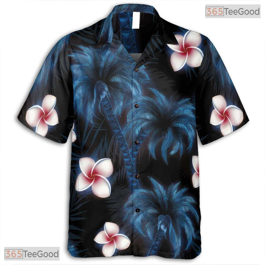 Vibrant Palm Midnight Hawaiian Shirt - Tropical Jungle Print Adults