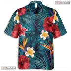 Abstract Palm Midnight Hawaiian Shirt - Tropical Aloha Gift Unisex