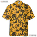 Stylish Black Palm Tree Hawaiian Shirt - Men's Beach Vacation Tee