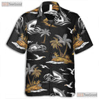 Tropical Shark Hawaiian Shirt - Men's Stylish Beach Party Outfit