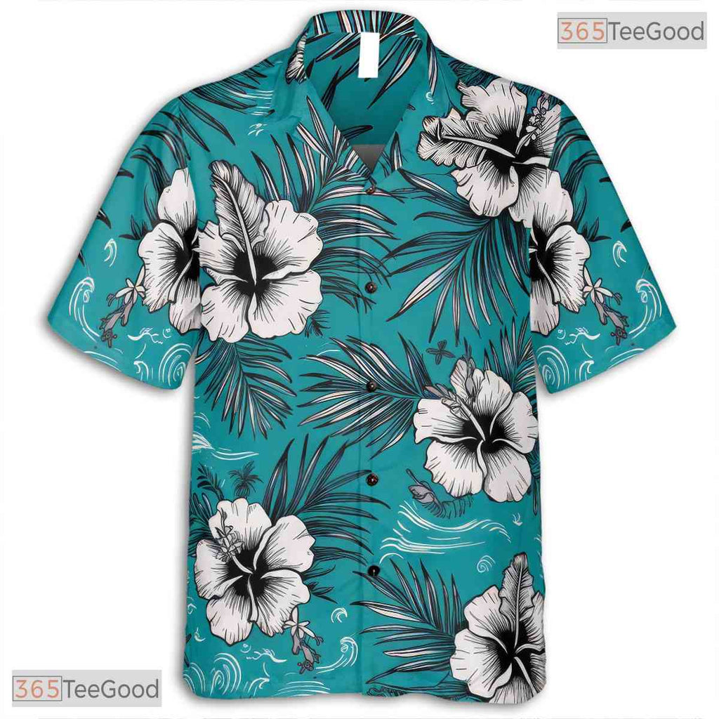 Sunset Beach Hawaiian Tee - Vibrant Ocean Paradise Aloha Shirt Adults