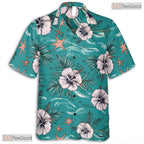 Colorful Ocean Sunset Hawaiian Tee - Tropical Beach Style Unisex Adult