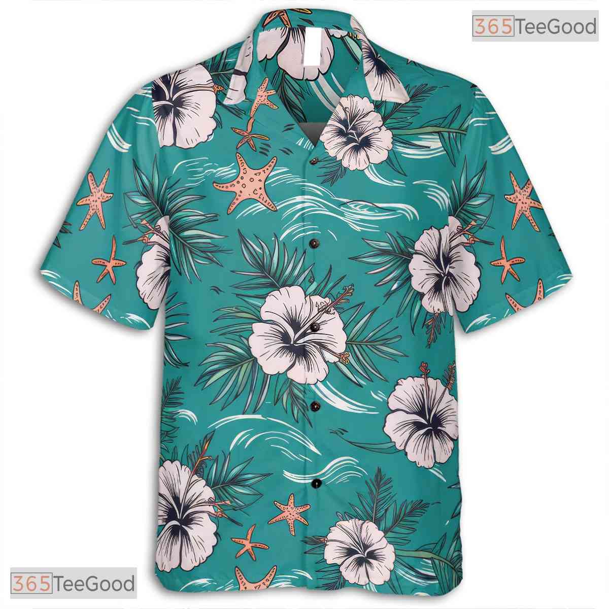Colorful Ocean Sunset Hawaiian Tee - Tropical Beach Style Unisex Adult