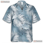 Blue Palm Leaf Hawaiian Shirt - Unisex Aloha Short Sleeve Tee