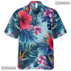 Fruit & Floral Hawaiian Shirt - Exotic Black Jungle Vacation Unisex