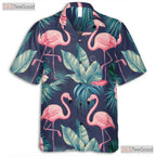 Tropical Flamingo Hawaiian Shirt - Colorful Aloha Beach Outfit Unisex Adult