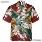 Jungle Blaze Hawaiian Tee - Fiery Sunset & Tropical Rainforest Vibes Women