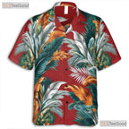 Rainforest Jungle Blaze Hawaiian Shirt - Tropical Summer Aloha Shirt Unisex