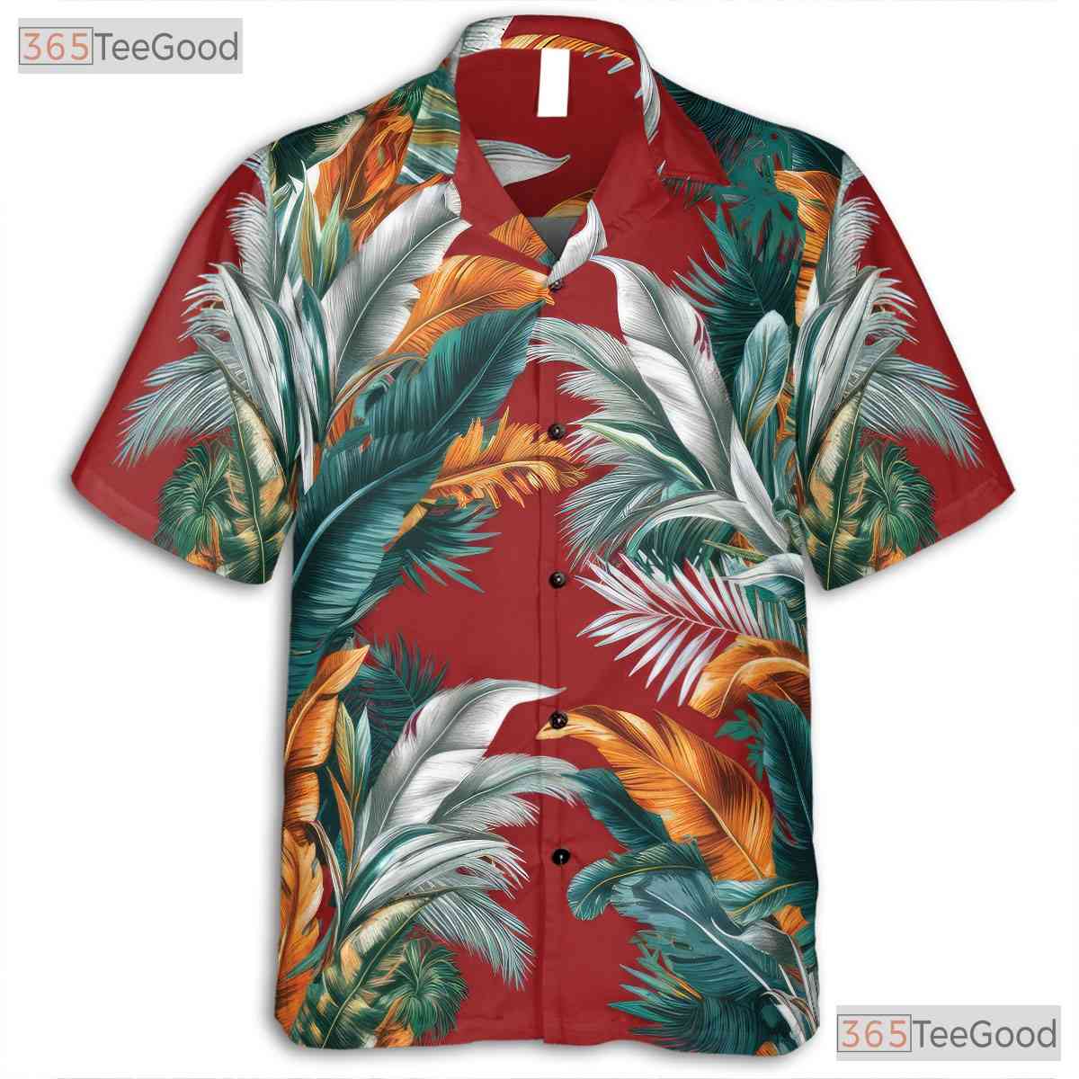 Rainforest Jungle Blaze Hawaiian Shirt - Tropical Summer Aloha Shirt Unisex