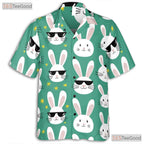 Adorable Bunny Face Hawaiian Tee - Spring Easter Holiday Gift for Unisex