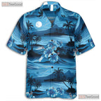Palm Tree Flower Hawaiian Shirt - Ocean Aloha Beach Party Unisex S-5XL