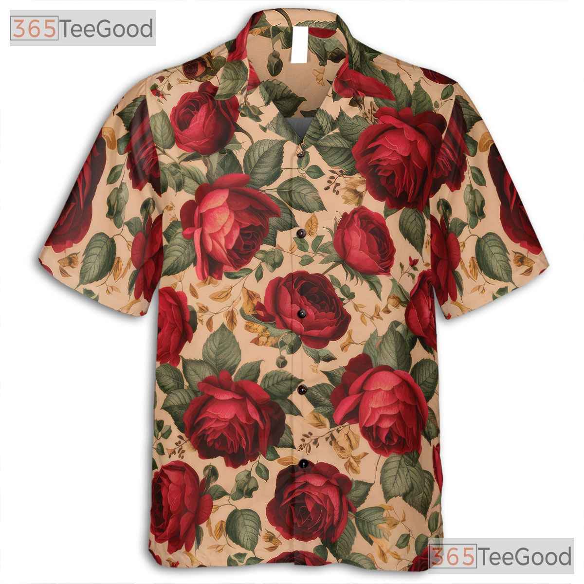 Vintage Blue Hibiscus Floral Hawaiian Shirt - Tropical Beach Tee For Men