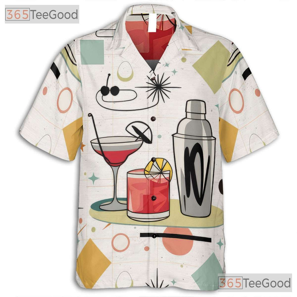 Black Cat Floral Hawaiian Shirt - Tropical Palm Tee For Adults