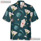 Unisex Atomic Bar Hawaiian Shirt - Vintage Martini Lounge Tee