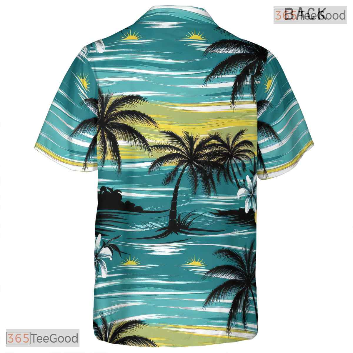Navy Blue Tropical Hawaiian Shirt - Women's Floral Beach Outfit