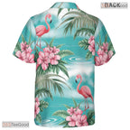 Navy Palm Leaves Hawaiian Shirt - Men's Aloha Beach Party Wear