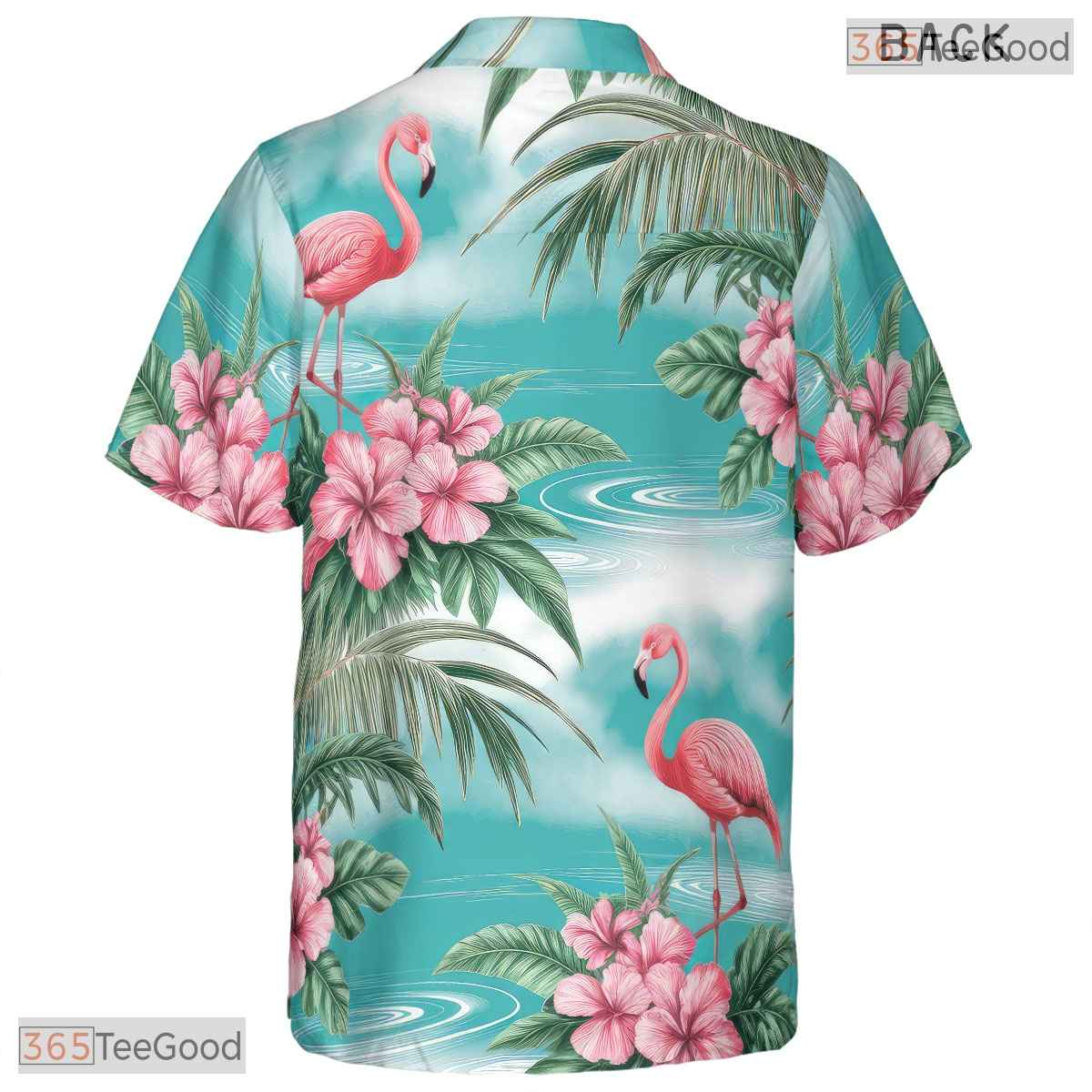 Navy Palm Leaves Hawaiian Shirt - Men's Aloha Beach Party Wear