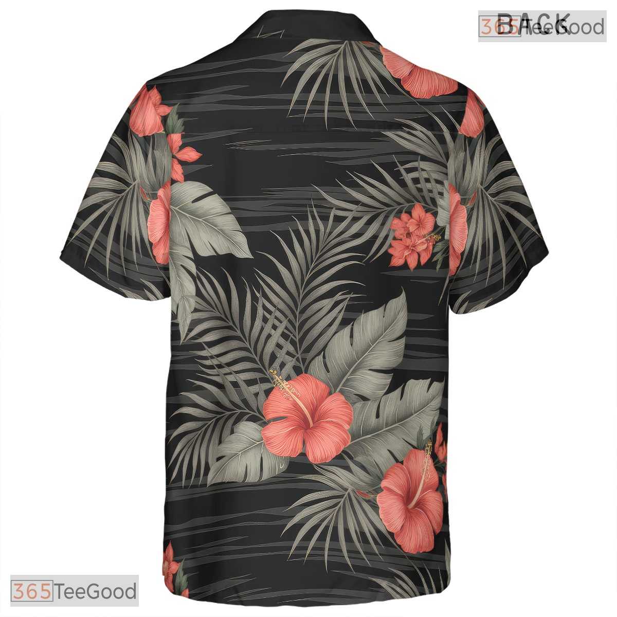 Tropical Pineapple Leaves Hawaiian Shirt - Blue Unisex Aloha Tee