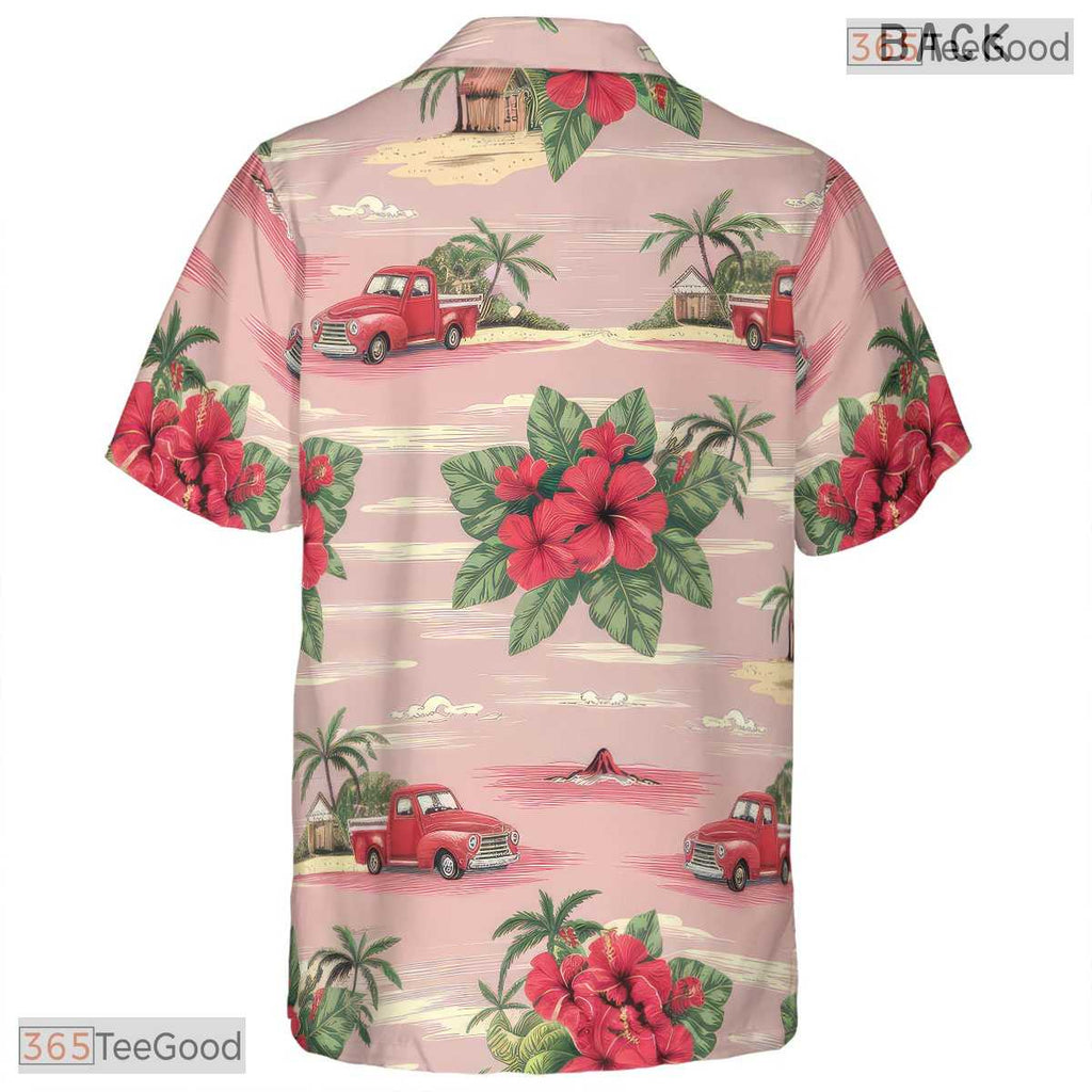 Black Teal Gold Leaf Hawaiian Shirt - Adult Aloha Party Wear