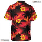 Tropical Black Bird of Paradise Hawaiian Shirt - Men's Party Tee