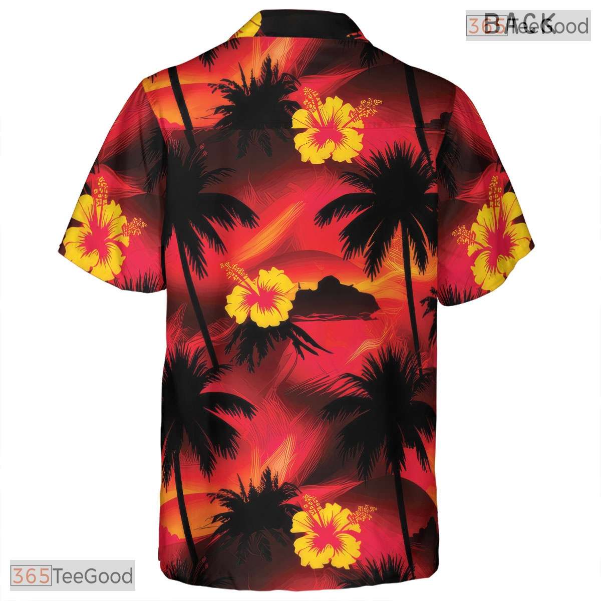 Tropical Black Bird of Paradise Hawaiian Shirt - Men's Party Tee