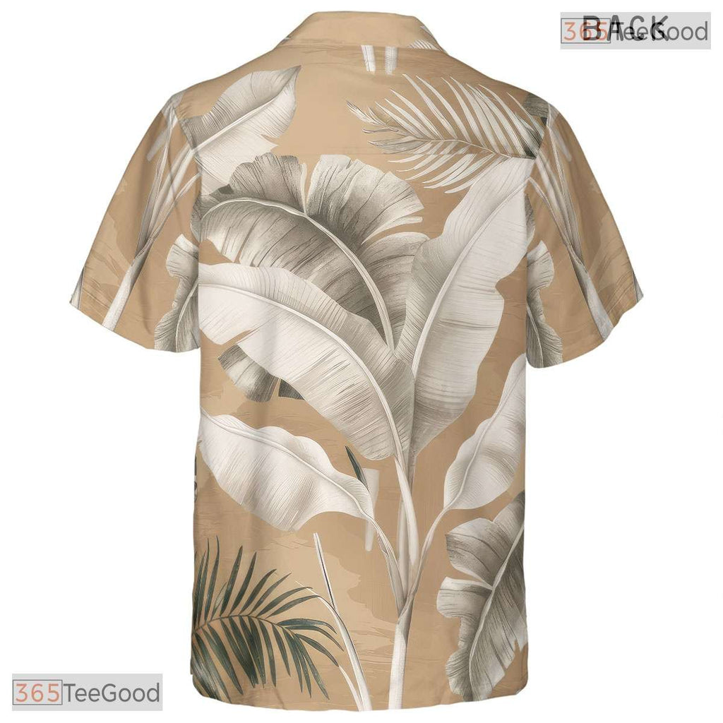 Flamingo Palm Leaf Hawaiian Tee - Summer Beach Party Outfit for Women