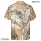 Flamingo Palm Leaf Hawaiian Tee - Summer Beach Party Outfit for Women