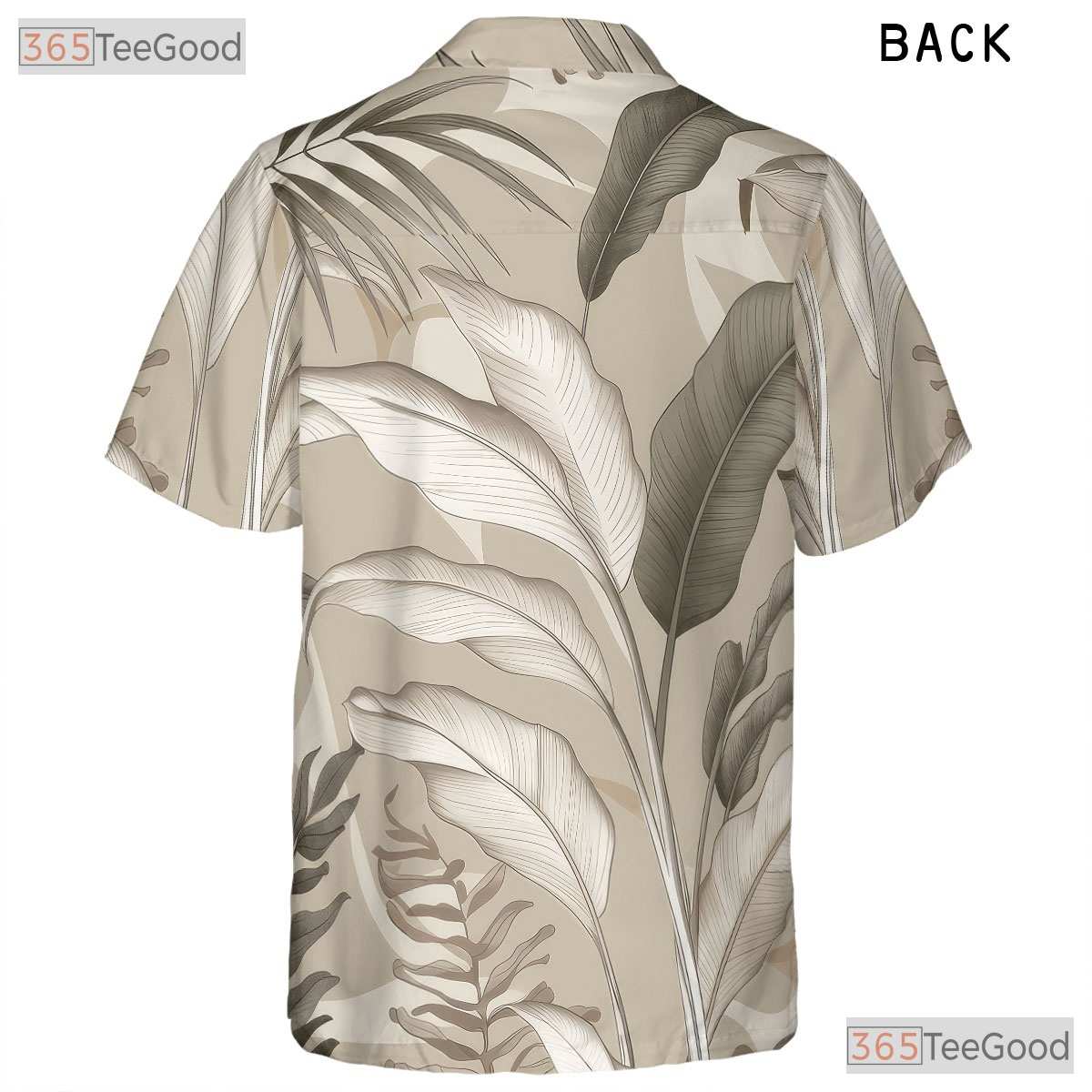 Elegant Tropical Leaves Hawaiian Shirt - Unisex Summer Beach Tee